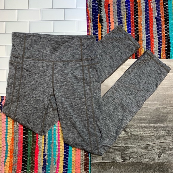 Athleta Pants - Athleta Black Heather ‘Straight Up’ Yoga Pants